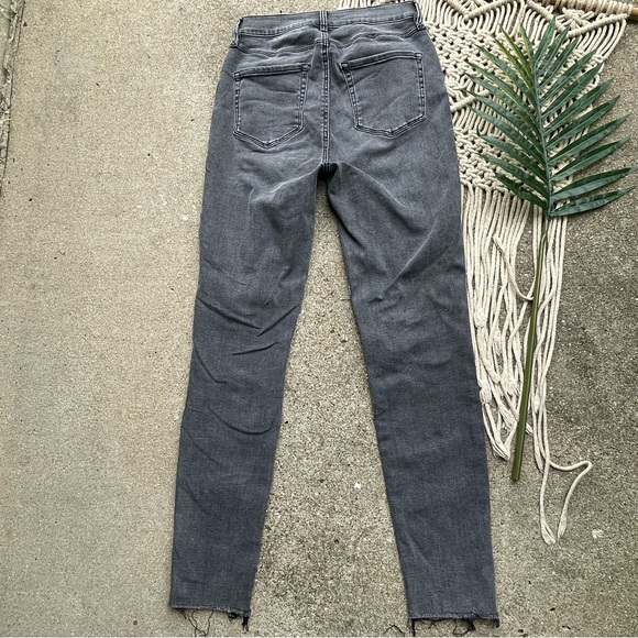 Pacsun Grey Distressed Jeans Size 26 - Super High Rise Jegging - Picture 5 of 6